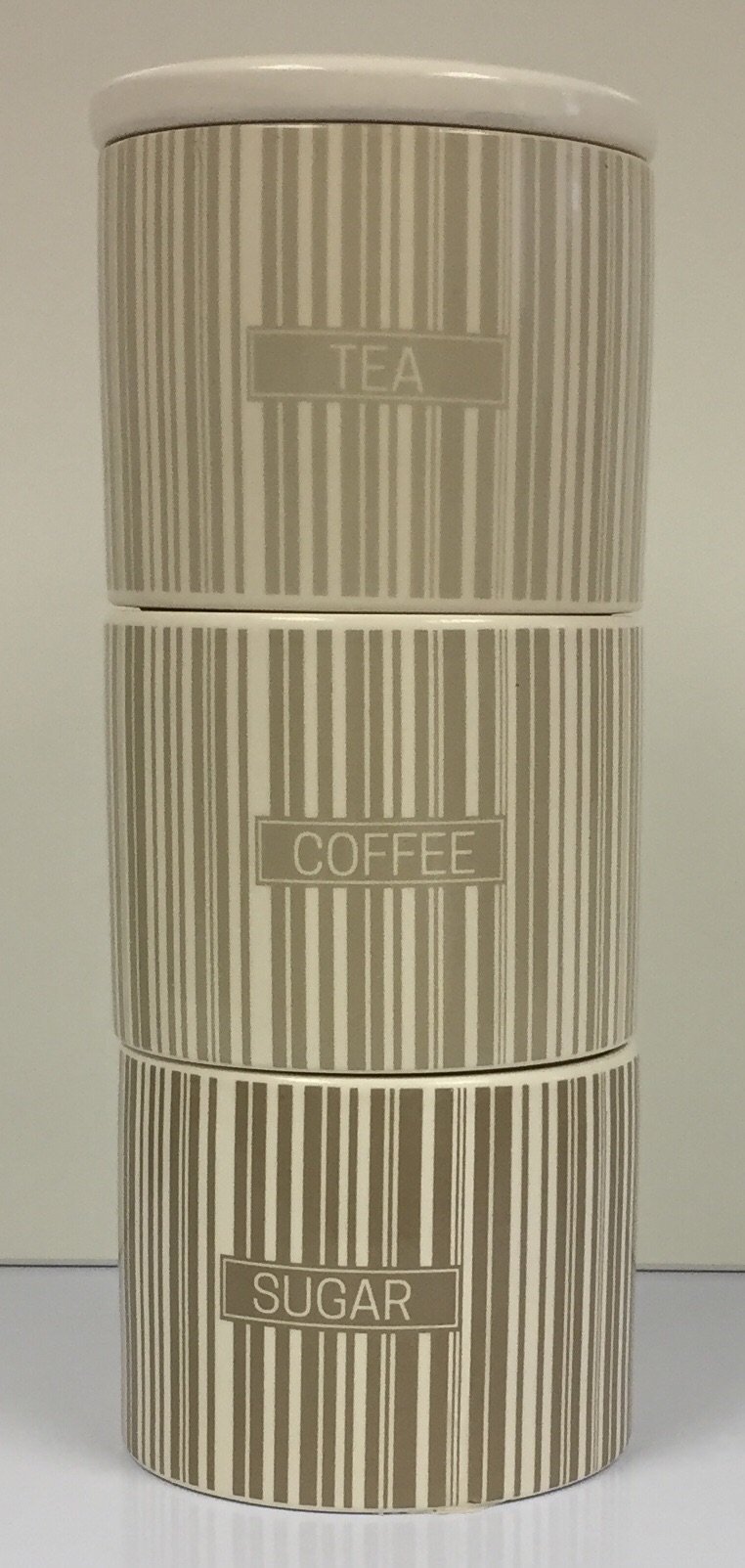 stacking tea coffee sugar containers