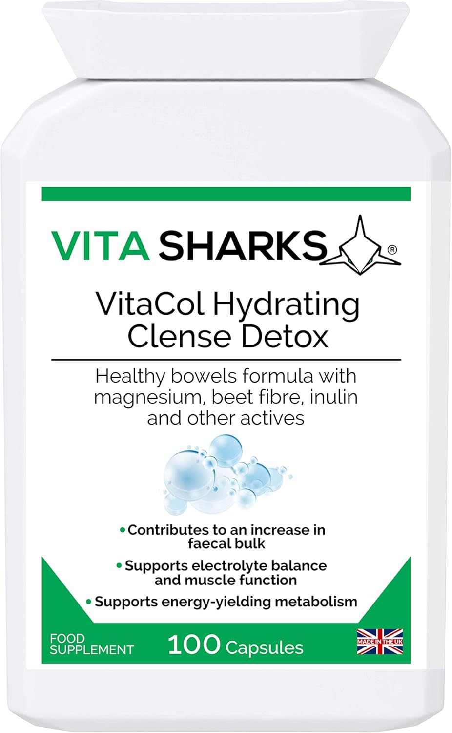 VitaCol Hydrating Cleanse & Detox, 100 count (Pack of 1)
