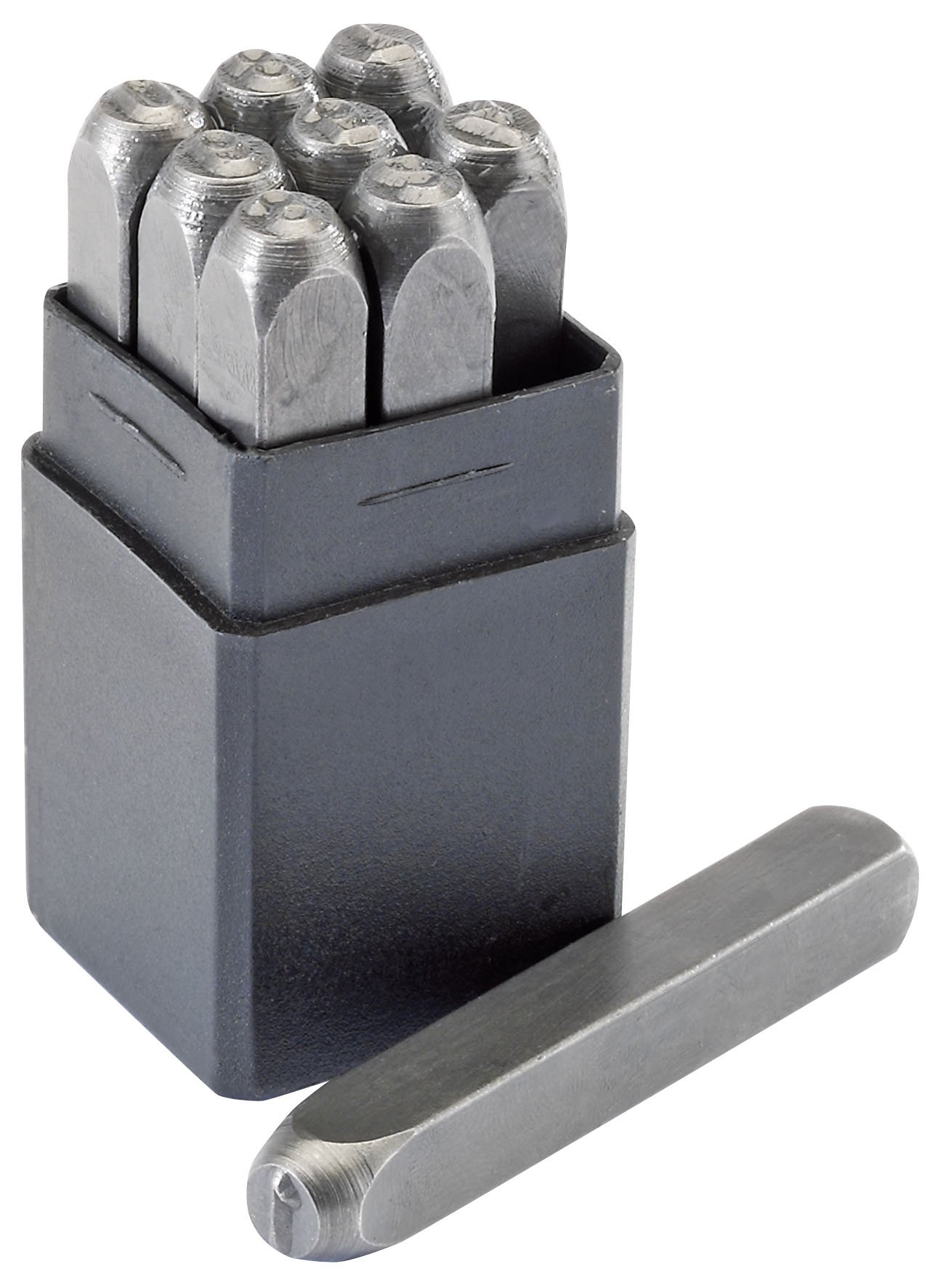 Draper 37337 0-9 Number Stamp Set, 3/16" Height, 10 Pieces , Blue