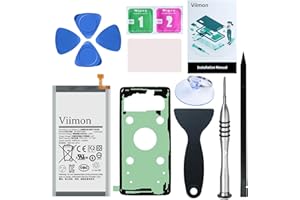 Viimon S10 Battery Replacement Kits (New Upgraded) for Samsung Galaxy S10 SM-G973U All Models with Adhesive and Repair Tool Kits