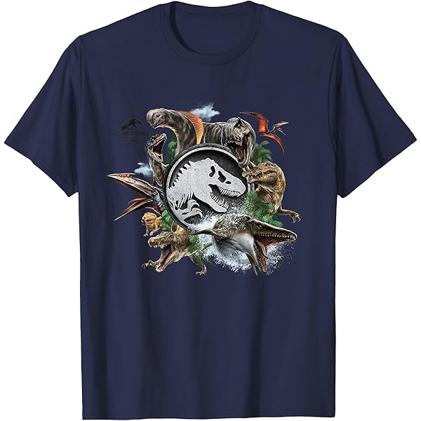 Amazon.com: Jurassic Park Starry Dilophosaurus Stare T-Shirt