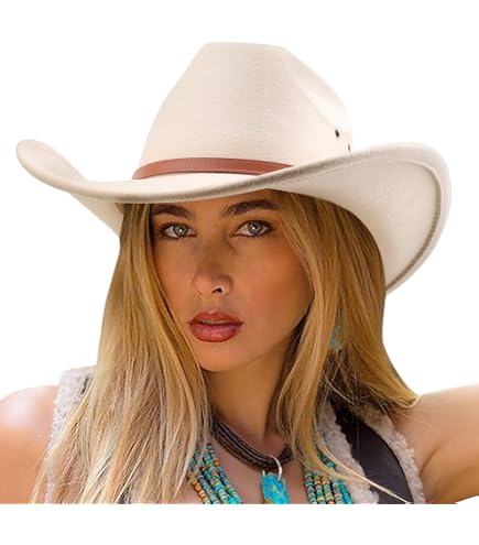 5954 Pink Felt Cowboy Hat Gold And Elastic Band Inside For Secure Fit Pink Felt Western Cowboy Hat With an Elastic Sweat Band for  main image 2