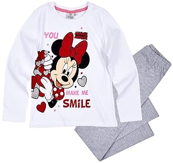Minnie Mouse Schlafanzug Mädchen Pyjama Disney