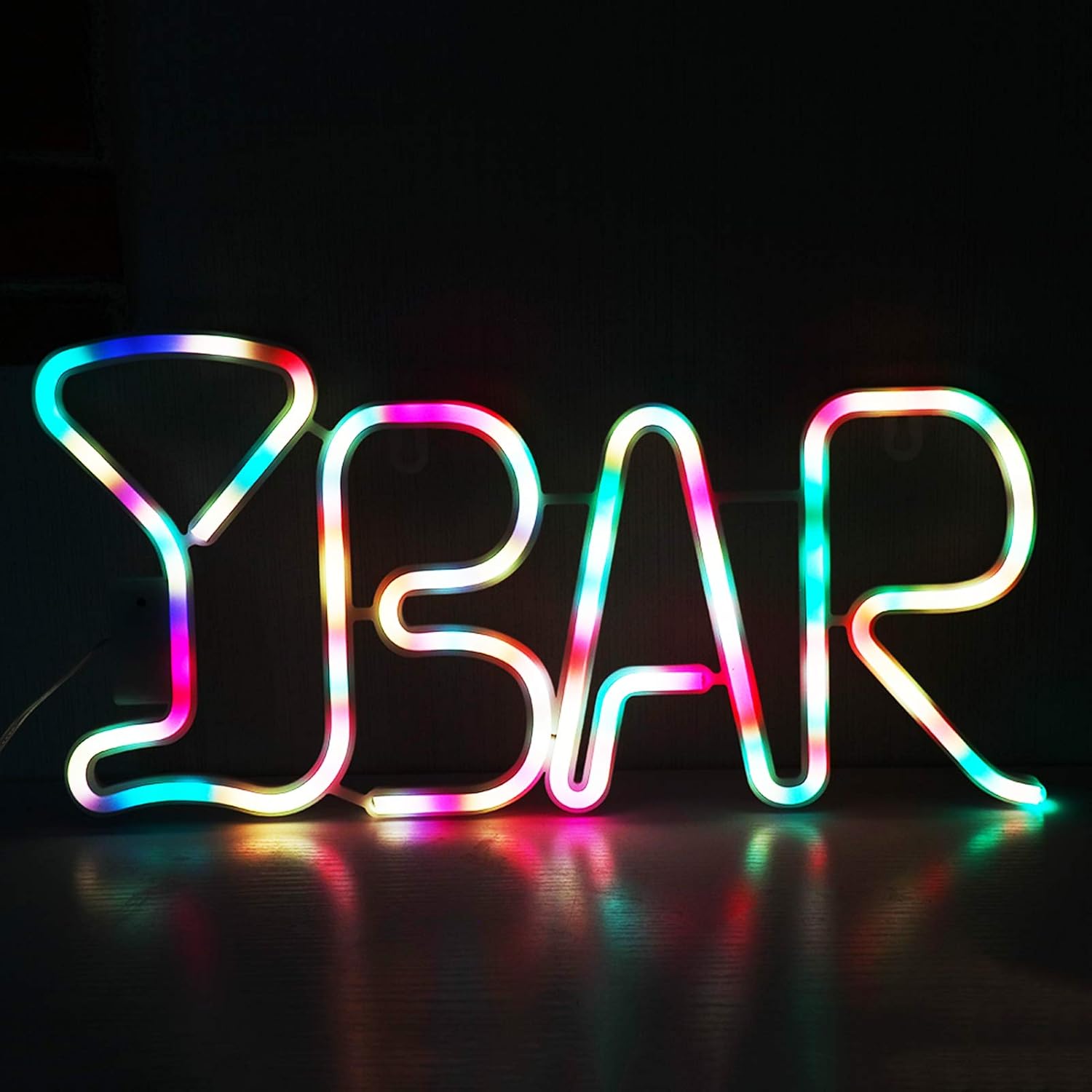 LED Neon Light Up Bar Signs with Lights, Bar Neon Light and Signs