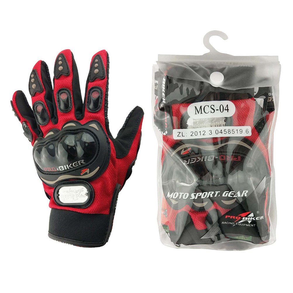 Advanced Fabric Hard Knuckle Gloves Indoor Cycling Gloves Full Fingers Motorcycle Gloves Combat Gloves Paintball Gloves Shooting Gloves Tactical Gloves for Men Women Kids Youth,1 Pair(Red)