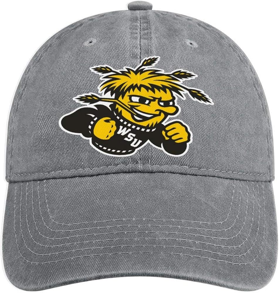 Wichita State University Denim Hats Classic Cotton Unisex Baseball