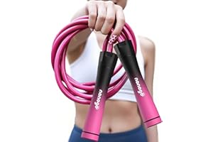 nonogo 1.1LB Weighted Jump Rope for Women – Adjustable 10mm Heavy PVC Skipping Rope for Fitness, Ideal for High-Intensity Training, MMA, Boxing, CrossFit, Weight-loss Workouts