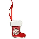 Ohio State Buckeyes Stocking Metal Christmas Ornament