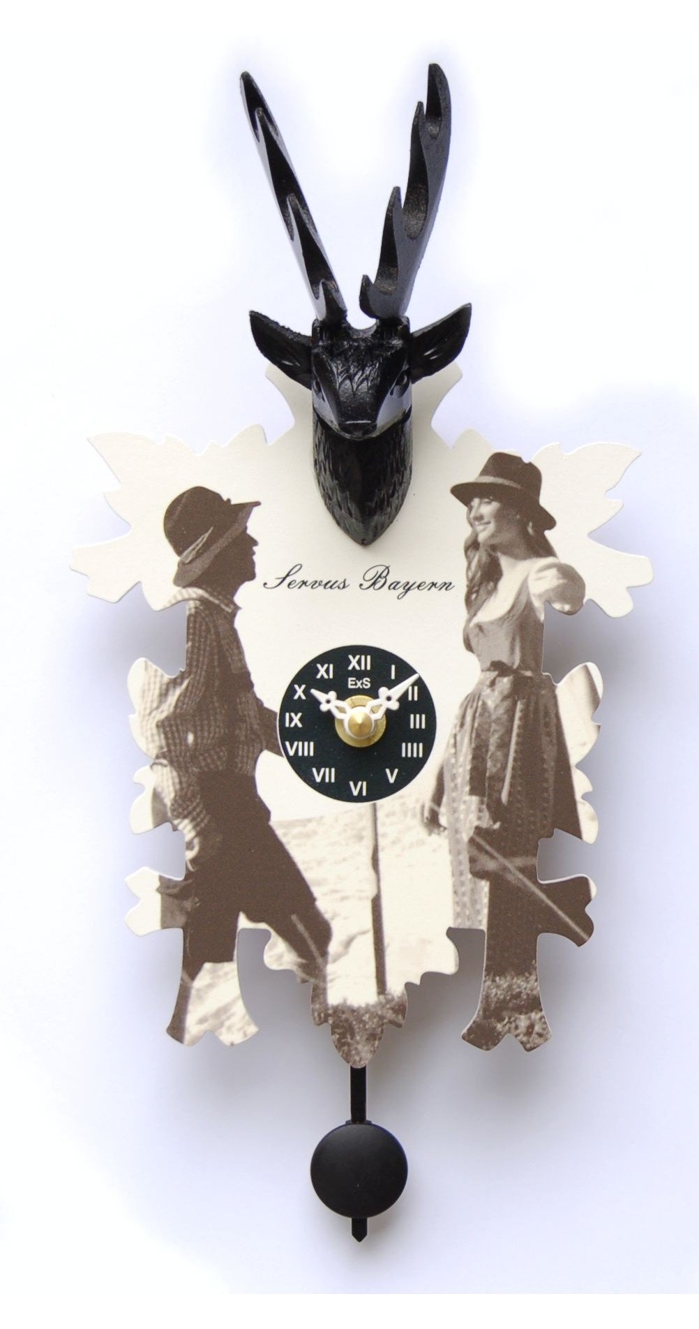 Trenkle Kuckulino Black Forest Clock with quartz movement and cuckoo chime TU 3011 PQ