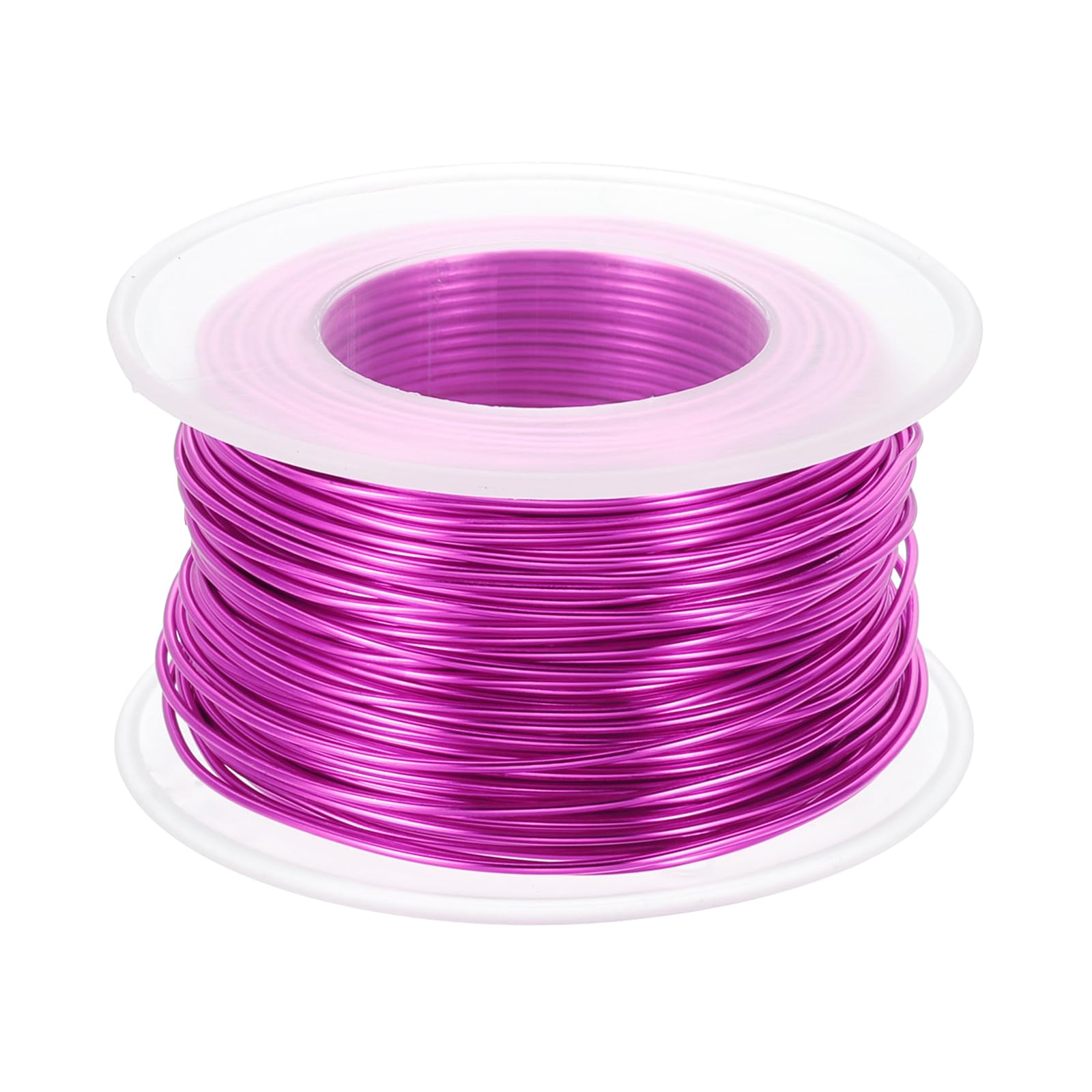 PATIKIL 18 Gauge 1mm Aluminum Craft Wire, 98.4 Ft Metal Wire Armature Bendable Wire for Jewelry Making Metal Wrap DIY, Dark Pink