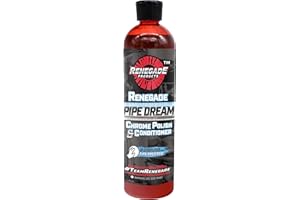 RENEGADE PRODUCTS Rebel Pipe Dream 12 oz Chrome Polish Conditioner and Cleaner for Chrome Pipes, Stacks, Exhaust and Everything in Between
