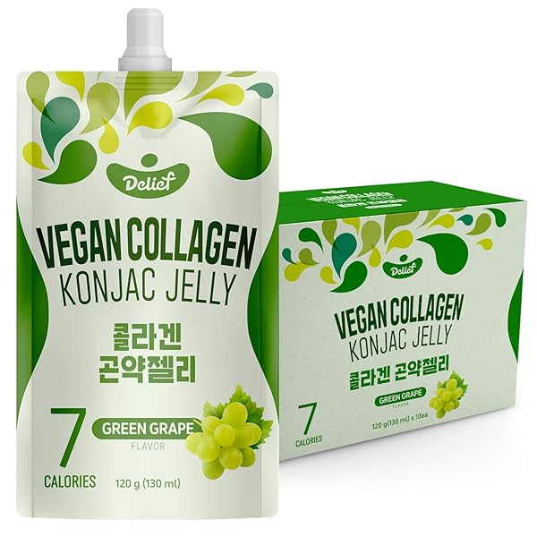 DELIEF VEGAN COLLAGEN KONJAC JELLY (GREEN GRAPE FLAVOR)...