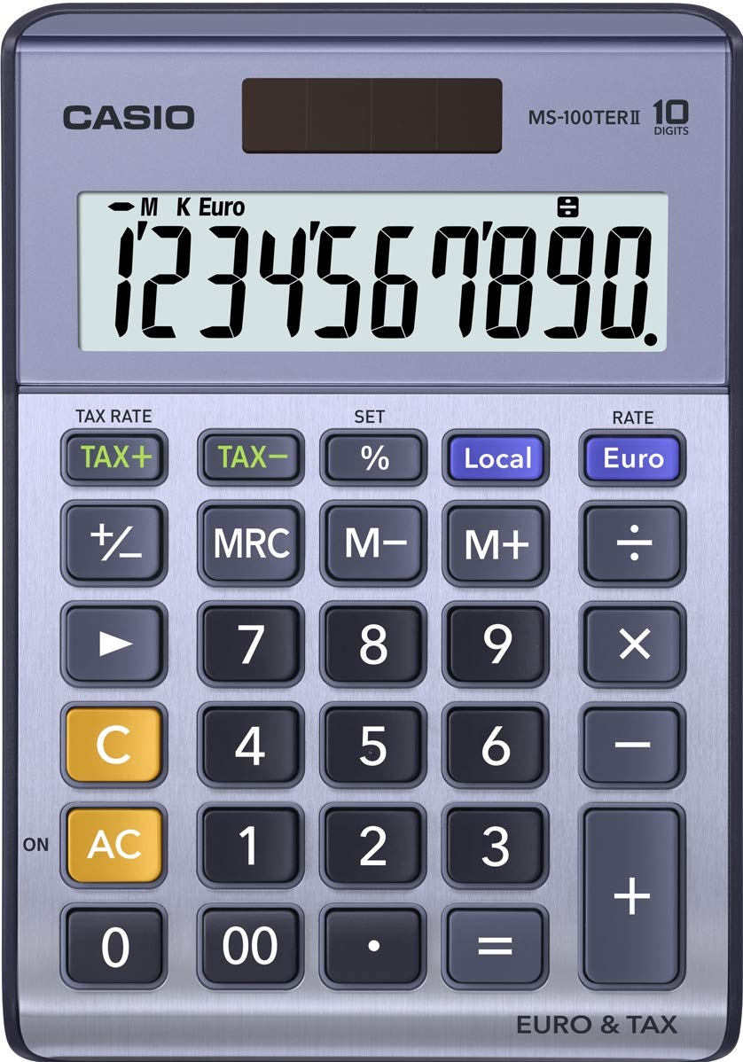 Casio Ms 100terii 10 Digit Tax And Currency Desk Calculator Buy Online In Qatar At Qatar Desertcart Com Productid