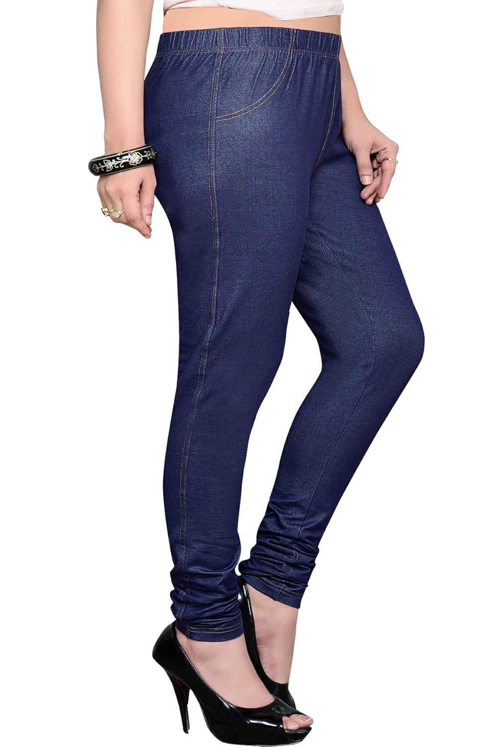 greenwich ladies jeggings (blue)