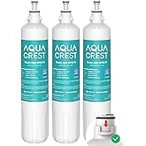 AQUA CREST F-2000, 4204490 Sub Zero Water Filter Replacement for InSinkErator® F-1000, F-2000, F-3000, Sub-Zero 4204490, 4290510 and AquaPure AP Easy C-Complete, Subzero Filter, NSF/ANSI 42, 3 Packs