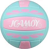 JCAMOY Volleyball Size 5 - Premium PU Leather, Ultra-Durable Soft to The Touch for Youth, Adults, Ideal for Indoor, Outdoor, Beach Sports Training