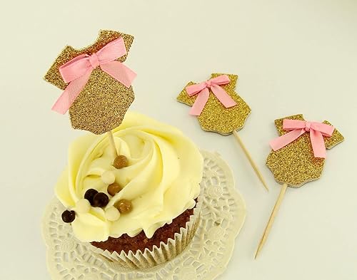 Amazon Com Onesie Cupcake Toppers 12pcs Baby Shower Decorations