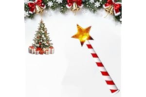 Christmas Tree Wand,Magical Christmas Wand Remote Control Outlet,Musical LED Star Controller Surprised for Family Friends,Mus