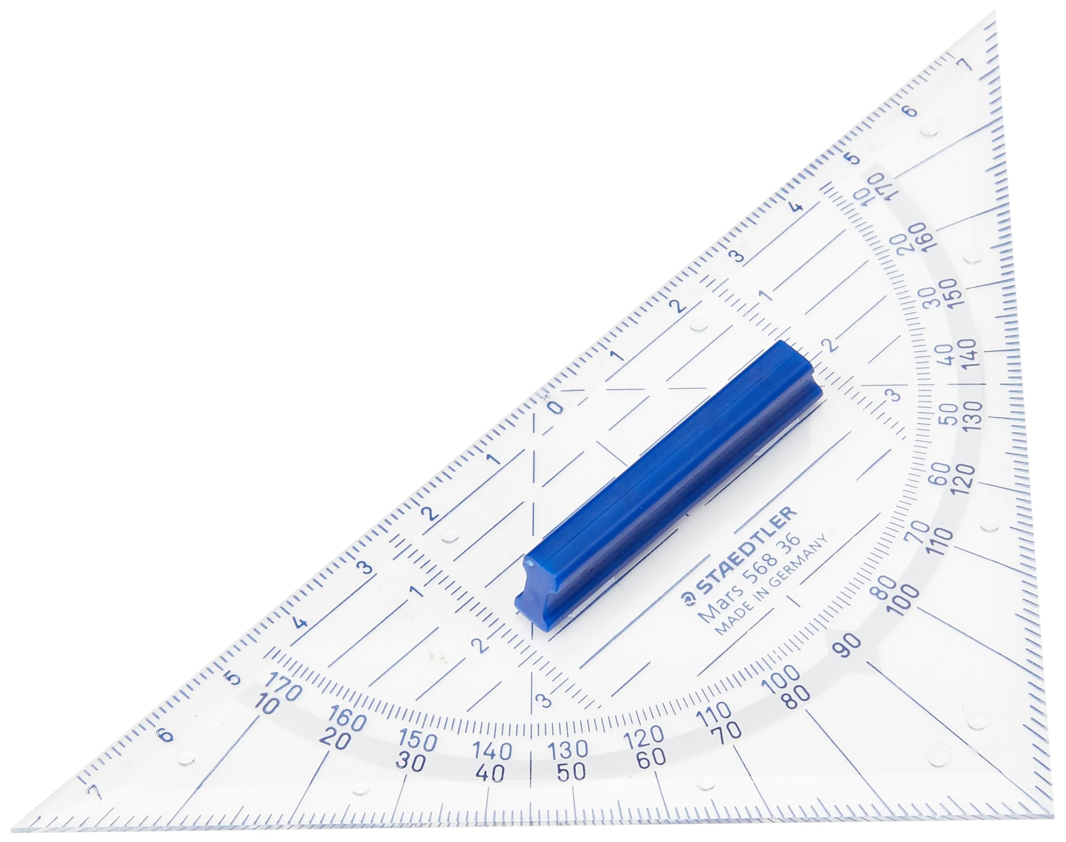 STAEDTLER Mars 568 36 16 cm Geometry Set Square with Grip, White