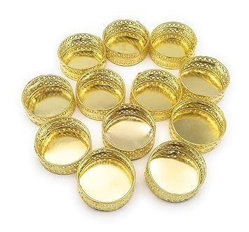 Satyam Kraft Candle Holder Stands Round for Pooja thali Decoration Candle Stand Diya Stand for All Festive Pooja (24)