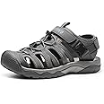 NORTIV 8 Men's Sandals, Closed Toe Athletic Sport Sandals, Mens Summer Shoes, Lightweight Trail Walking Sandals for Men