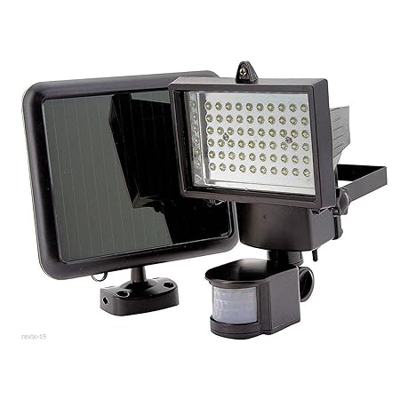 Ascension  Bright 60 LED Solar Lights Outdoor Solar Security Lights with Motion Sensor Solar Flood Lights with Upgraded Battery Capacity of 4400 mAh (Pack of 1)