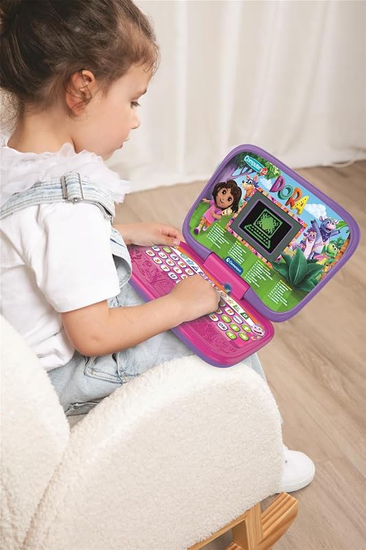 - Dora la Exploradora Smart Start Laptop - Ordenador Educativo, Juguete de Aprendizaje para Niños, 30 Divertidas activades, 83024