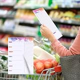 Thboxes Weekly Meal Planner and Shopping List Pad 60 Sheets Magnetic Fridge view 7