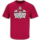 Smack Apparel Horns Down T-Shirt for College Fans (SM-5XL)