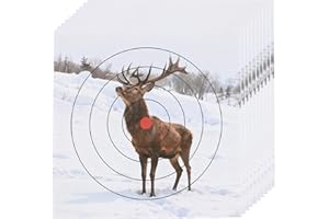 15.7" X 15.7" Highly Visible Shooting Targets, Animal Paper Targets for Archery, Hunting & Shooting Accessories for Practice 