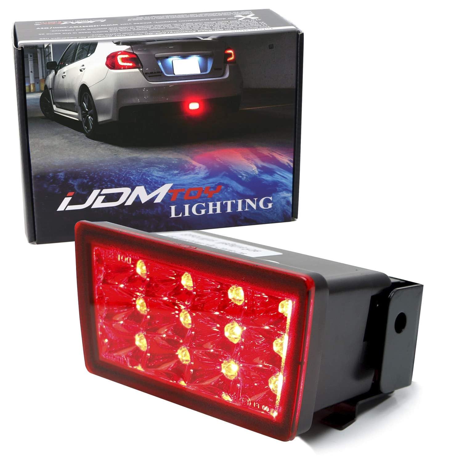 Mua iJDMTOY Red Lens F1 Style Full LED Rear Fog Light Kit Compatible