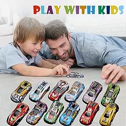 36 Pack Pull Back Toy Cars, Mini Die-Cast Race Cars