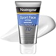 Neutrogena Sport Face Sunscreen Lotion SPF 70+, 2.5 fl. oz | Sweat- and Water-Resistant, Broad Spectrum UVA/UVB Protection, O