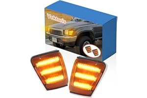 Vektoris LED Front Bumper Cornering Light for 1989-1991 Toyota 4Runner Pickup 4WD / 1990 1991 4Runner Park,(LH+RH) Headlight 
