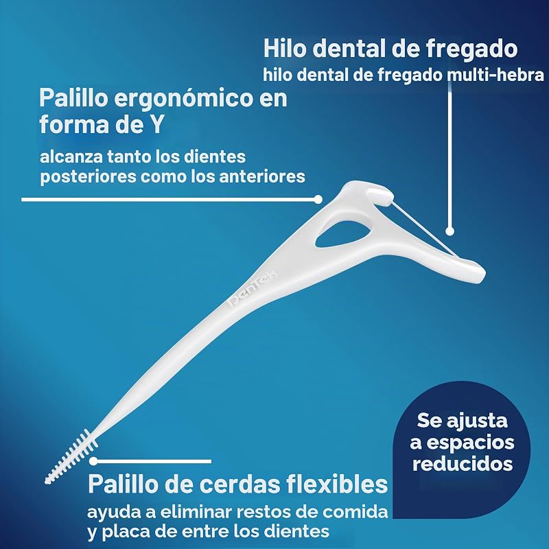 Complete Clean Easy Reach aplicadores de hilo dental, con hilo dental resistente, 75 unidades — foto 4 de 8