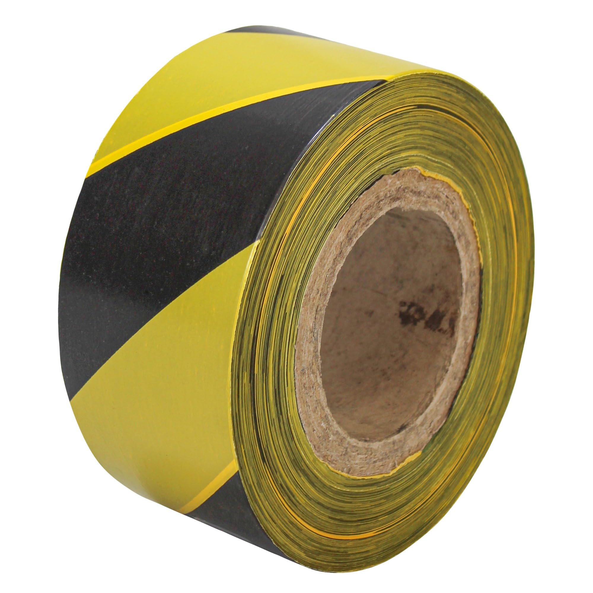 Faithfull Barrier Tape, Non-Adhesive PVC Cordon Off Tape, Black & Yellow