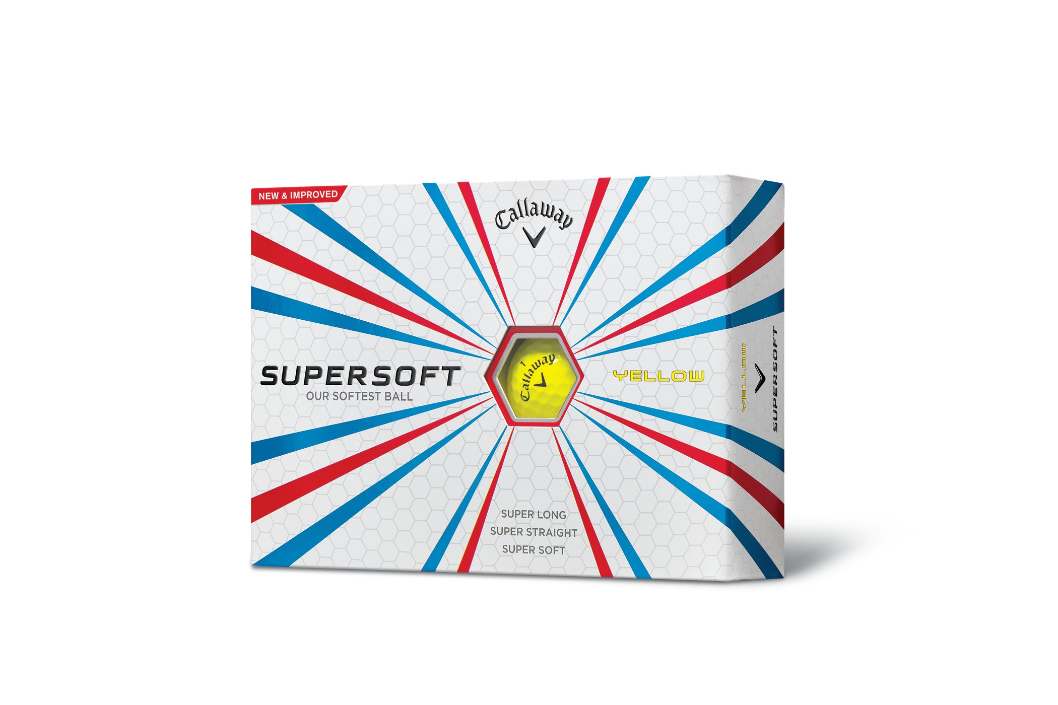 Callaway CG BL Super Soft 15 Golf Balls (Pack of 12) - Yellow