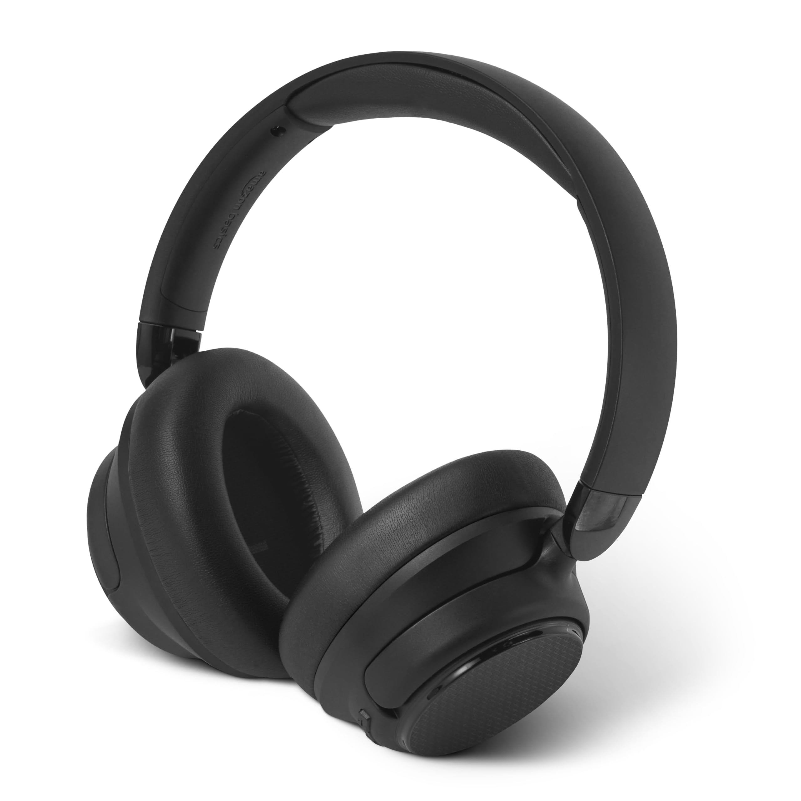 Photo 1 of Amazon Basics Hybrid Active Noise Cancelling Headphones, 35 Hours Playtime with ANC on and 45 Hours with ANC Off, Wireless, Over Ear Comfortable Fit, Bluetooth, One Size, Black