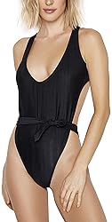 ToBeInStyle Women's Deep V Back to Front Waist Tie