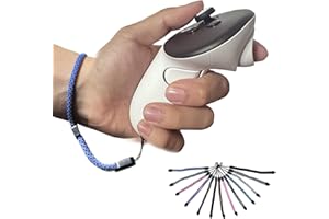 Annrybor Improved Replacement Wrist Wraps for Oculus Quest 3 Gen Controller, Reflective Hand Straps with Resin Black Stopper, Replacement Adjustable Wrist Lanyards For Quest 3 Controller(Blue)