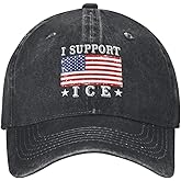 I Support Ice Hats I Stand with Ice Deport Illegals Retro Cotton Cap