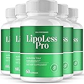IDEAL PERFORMANCE Lipoless Capsules, LipoLess Advance Supplement Pills - Maximum Strength, All Natural Keto Capsule to Sustain Active Lifestyle, Official Lipo Less for Overall Health Reviews (5 Pack)
