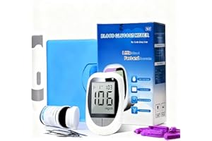 Blood Glucose Monitor Landing device Kit with 100 Strips and 100 Lancets, Proudly Canadian Accurate Blood Sugar Monitor Testi