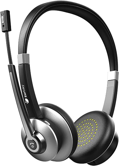 Earbay Bluetooth Headset, Noise Cancelling Mic, 28H Battery Life