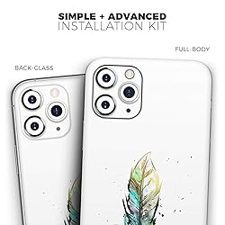 Design Skinz Splatter Watercolor Feather