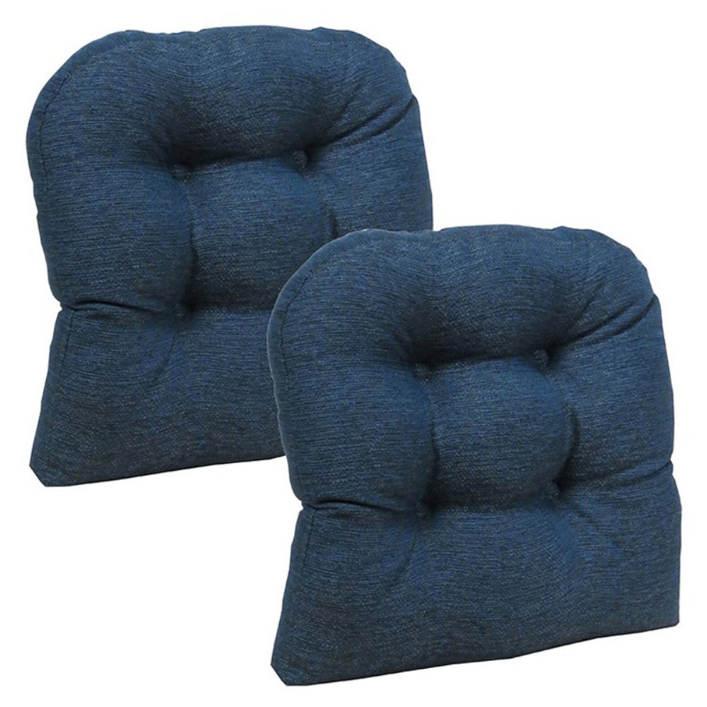 Klear Vu Omega Dining Chair Pads Indigo