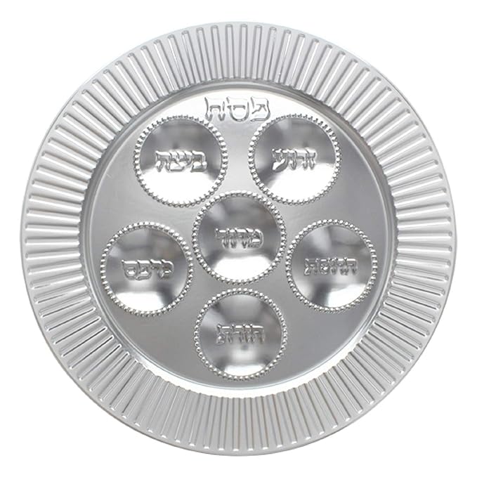Passover Plastic Seder plate (5 pack) 13" Traditional