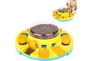 GOOTOSEE 2 Levels Dog Puzzle Toys, Slow Feeder Dog Bowls for Small/Medium/Large Dogs, Treat Dispensing Interactive Dog Toys for Boredom and Stimulating Interactive Dog Toys IQ Training