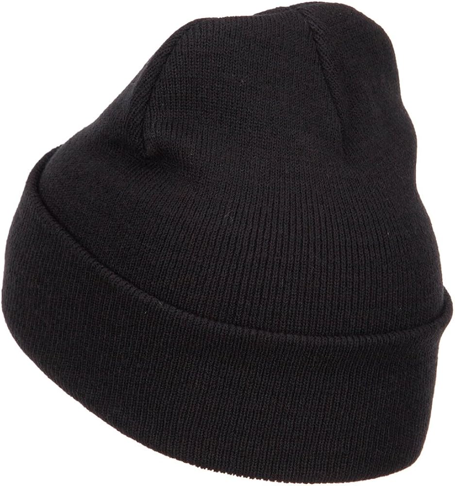 e4Hats US Army Veteran Military Embroidered Long Beanie - Black OSFM: Clothing