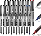 Shuttle Art Rollerball Pens 25 Pack 0.5mm Black Blue Red Quick Drying Writing view 1